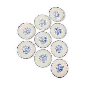 Lot de 9 assiettes Moulin