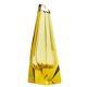 Vase Art Déco, cristal jaune, conçu par J. Hoffmann, Tchécoslovaquie, années 1930.
