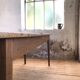 Table de ferme en bois brut