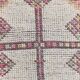 Tapis de couloir en laine rose fuchsia 3x12, style bohème rustique, 90x370 cm