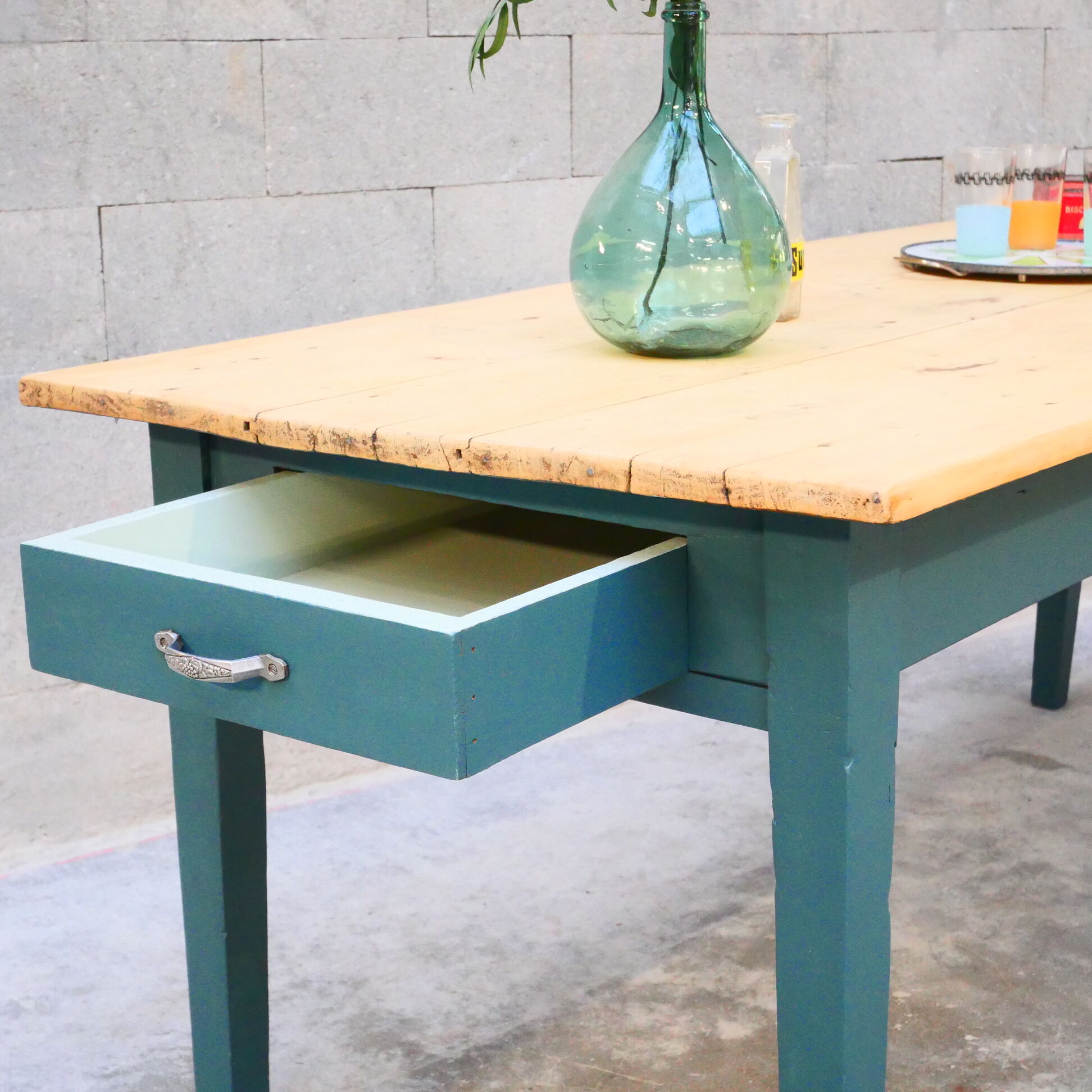 Restored farmhouse table