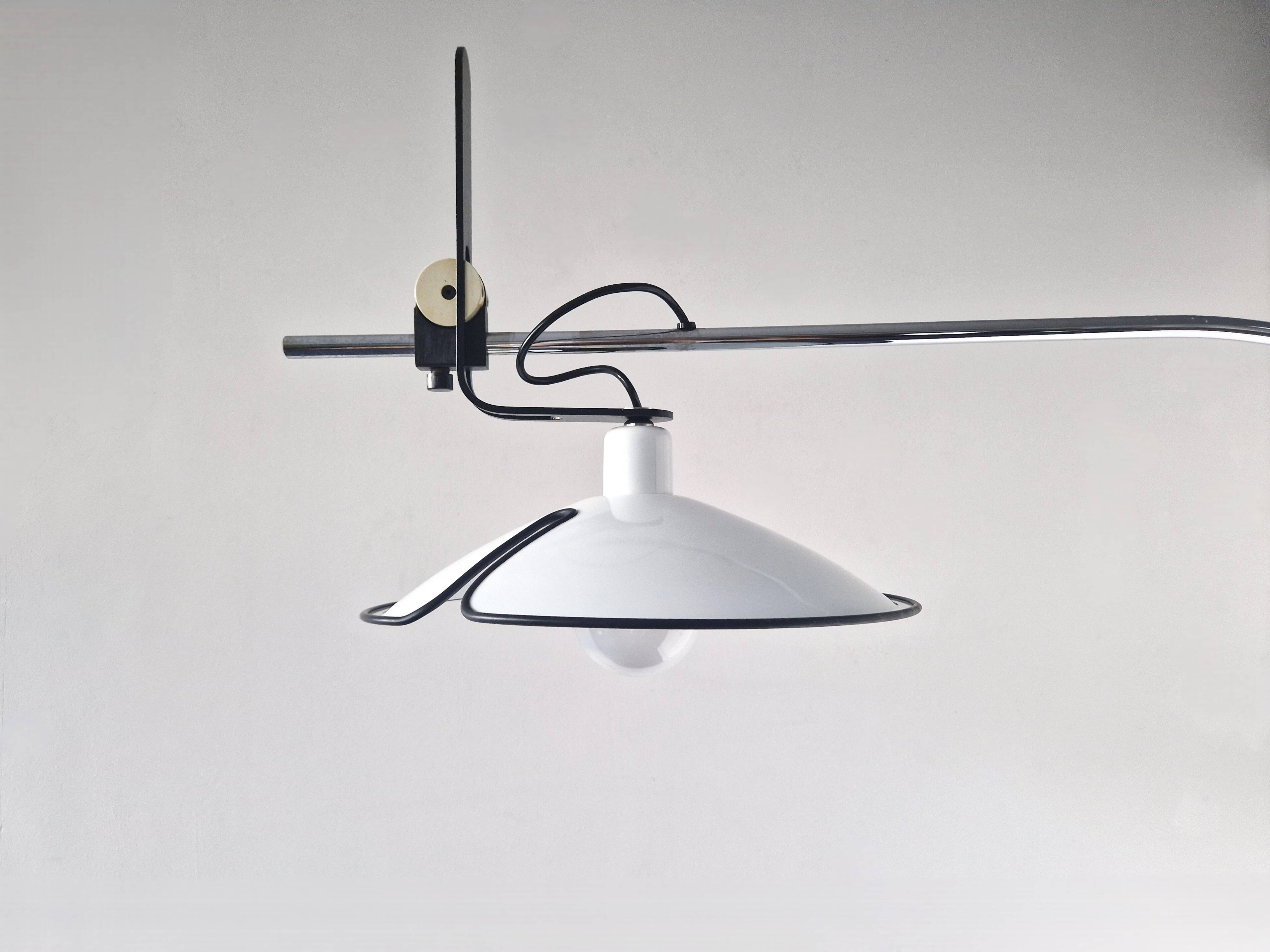 Rare adjustable wall lamp by Lella Montecroci & Marco De Carli for Arrelam, Italy 1970's