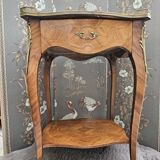Louis XV style marquetry side table