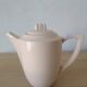 Cafetière ou théière Digoin Sarreguemines rose poudre