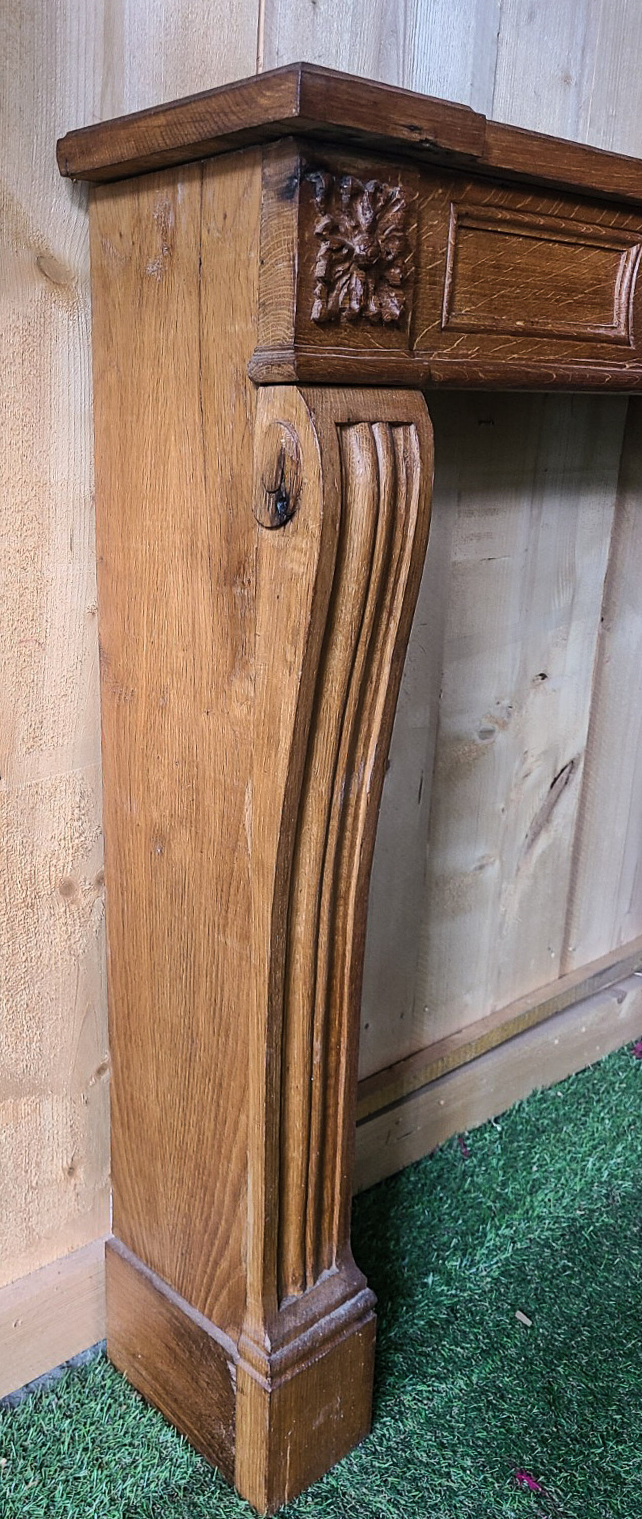 Oak fireplace