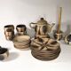 Vintage 24-piece ceramic coffee set from Sgrafo Modern, 1960s, Set of 24