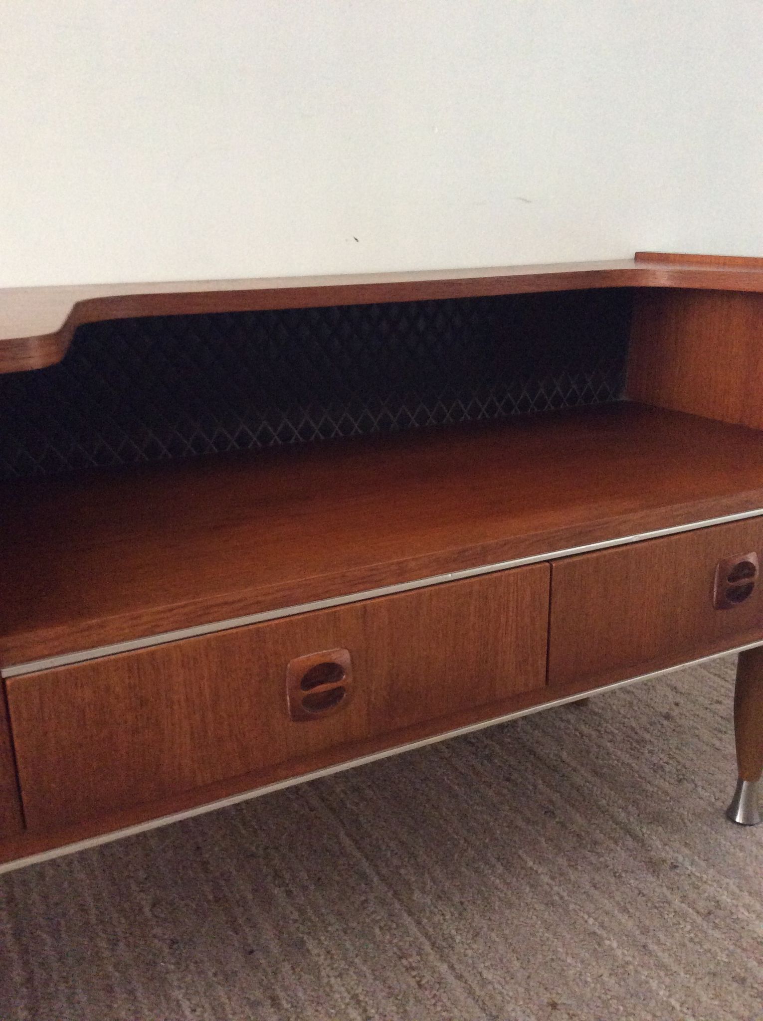 Scandinavian teak tv cabinet from the 60s