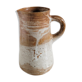 Glazed stoneware pitcher