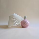 Candy pink ceramic lamp