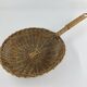 Corbeille Vintage en osier et en forme de poêle