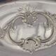 Large silver-plated metal basket Roux-Marquiand – Superb rococo decoration –