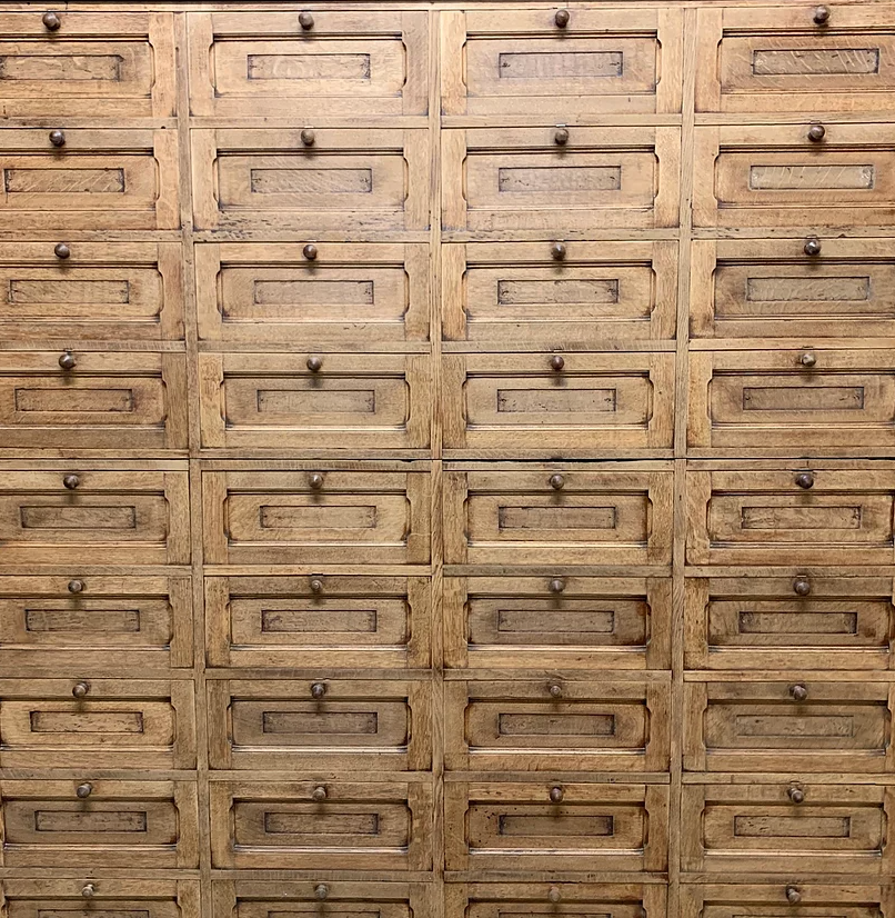 Early 20th century notary furniture in oak