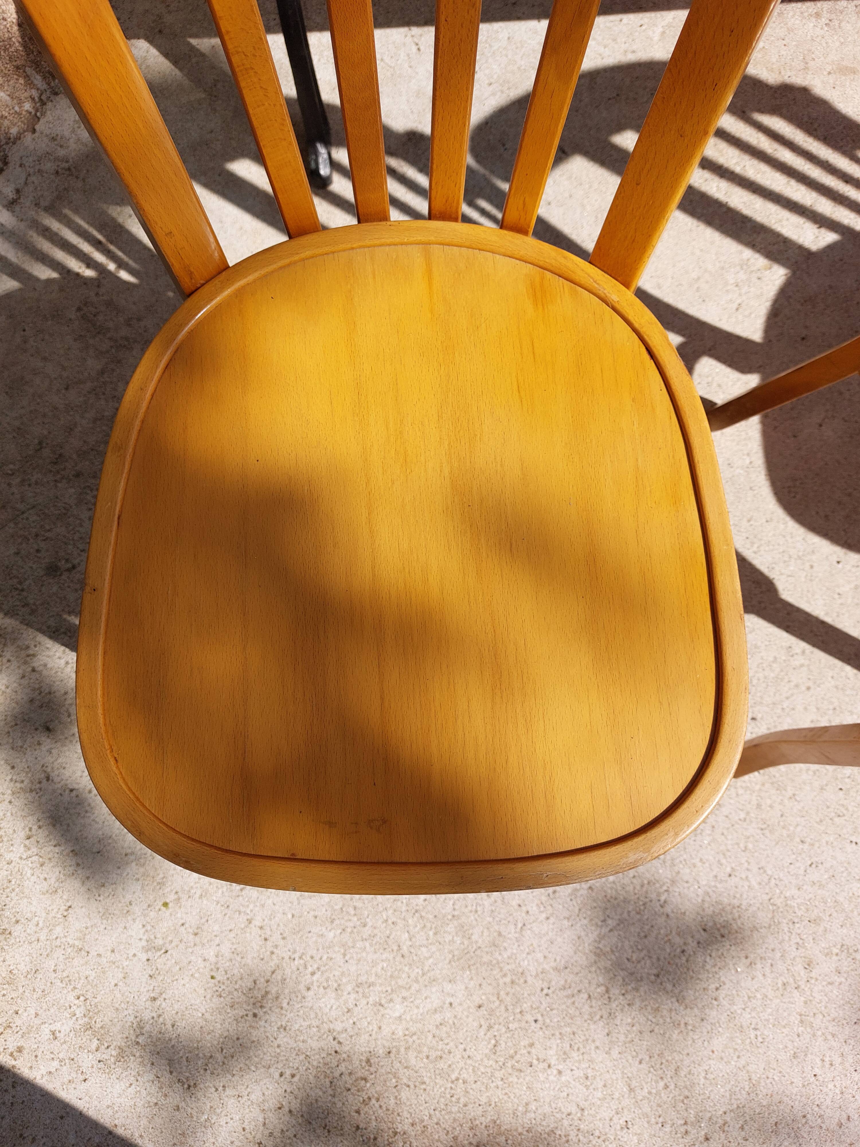 4 vintage Baumann bistro chairs