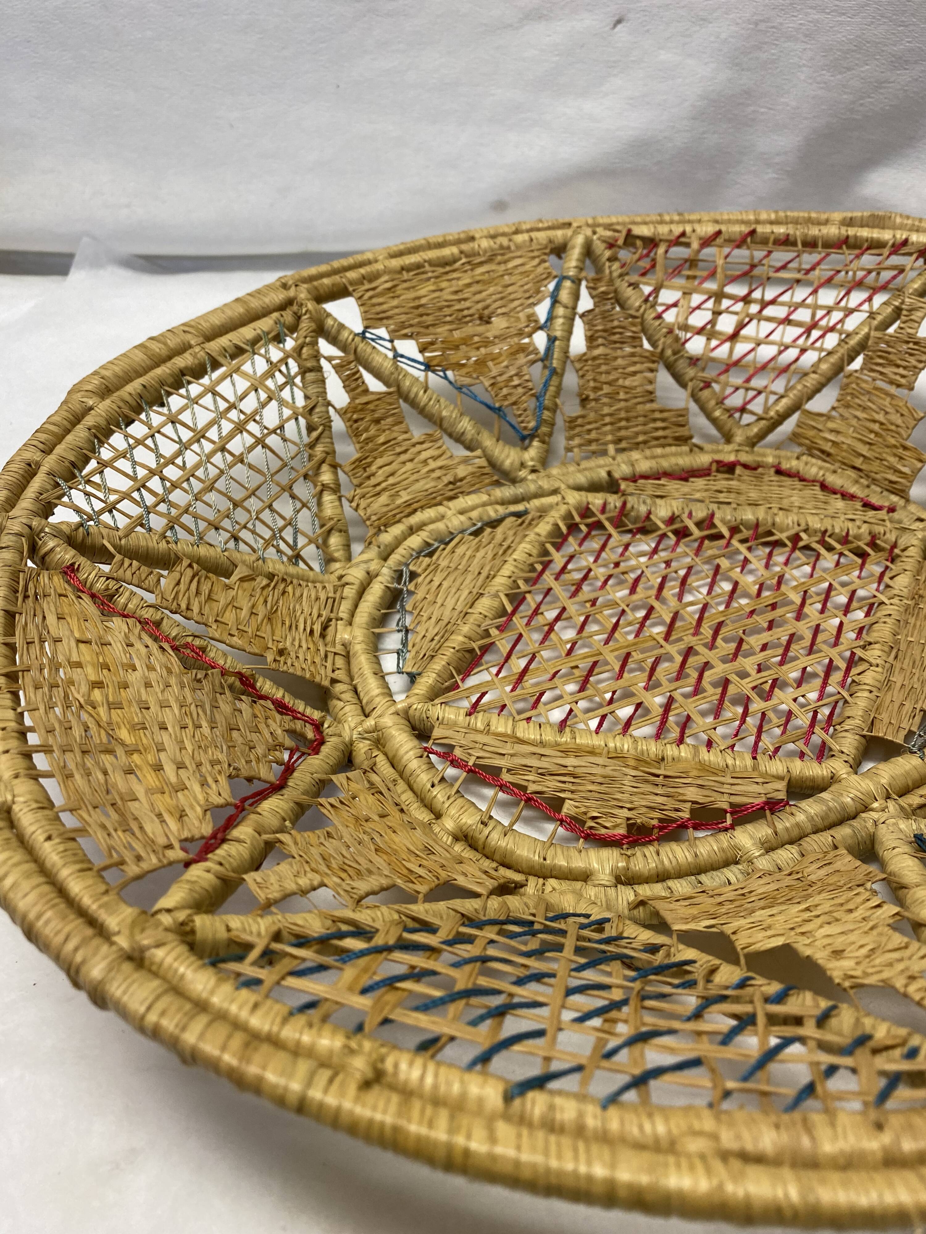 Vintage wicker handmade basket