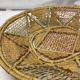 Vintage wicker handmade basket
