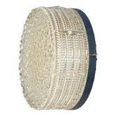 Round ceiling light wall light in minimalist glass 1970 1980 seventies eighties LAMP-7130