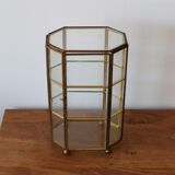 Brass jewelry showcase box
