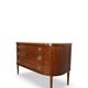 Large half-moon shaped chest of drawers/hall console, 1930s/1940s.
