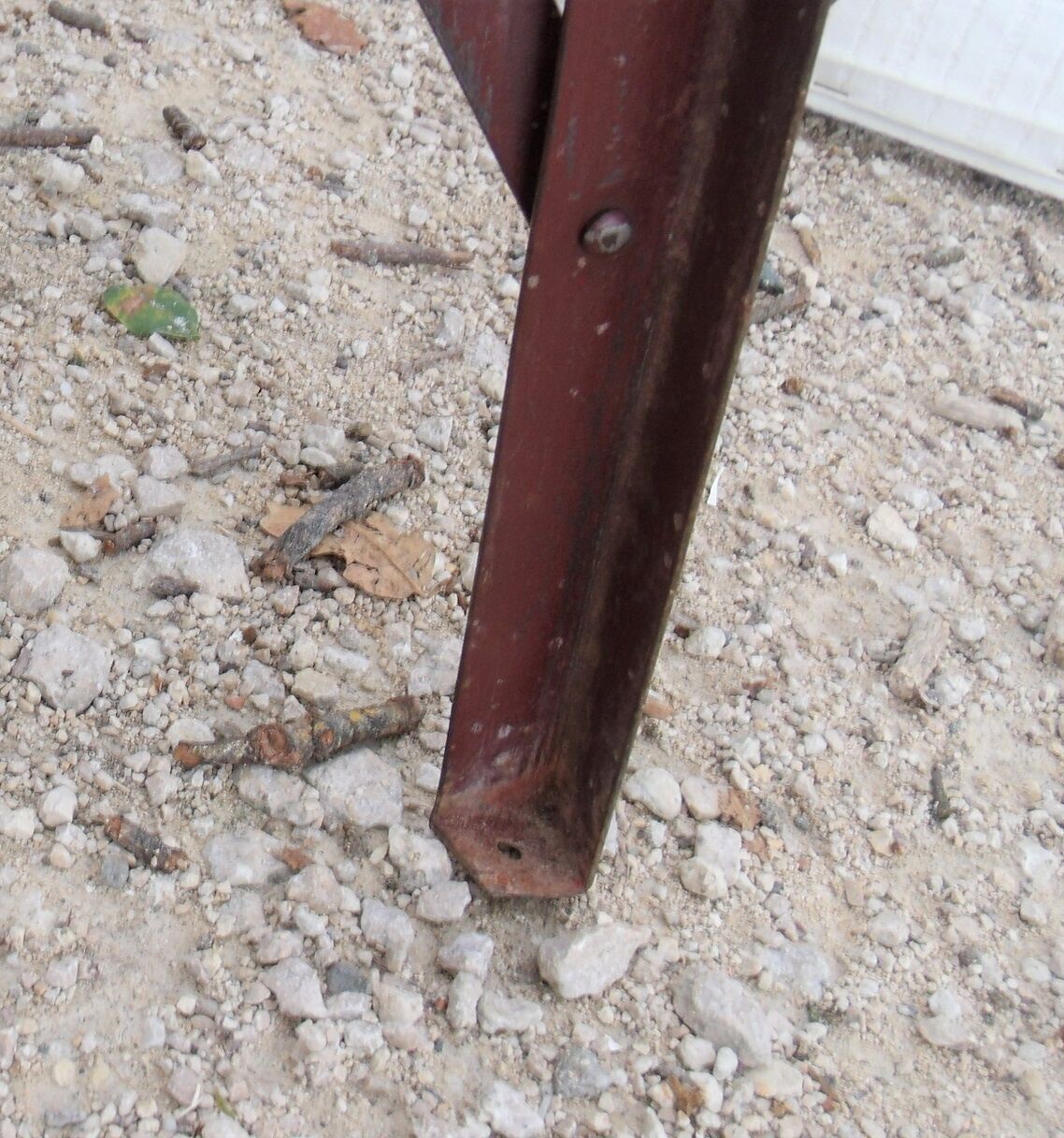 Former stool wood and metal vintage