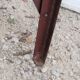Former stool wood and metal vintage