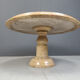 Vintage round Italian marble coffee table, 1960s