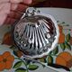 Vintage scallop shell butter dish