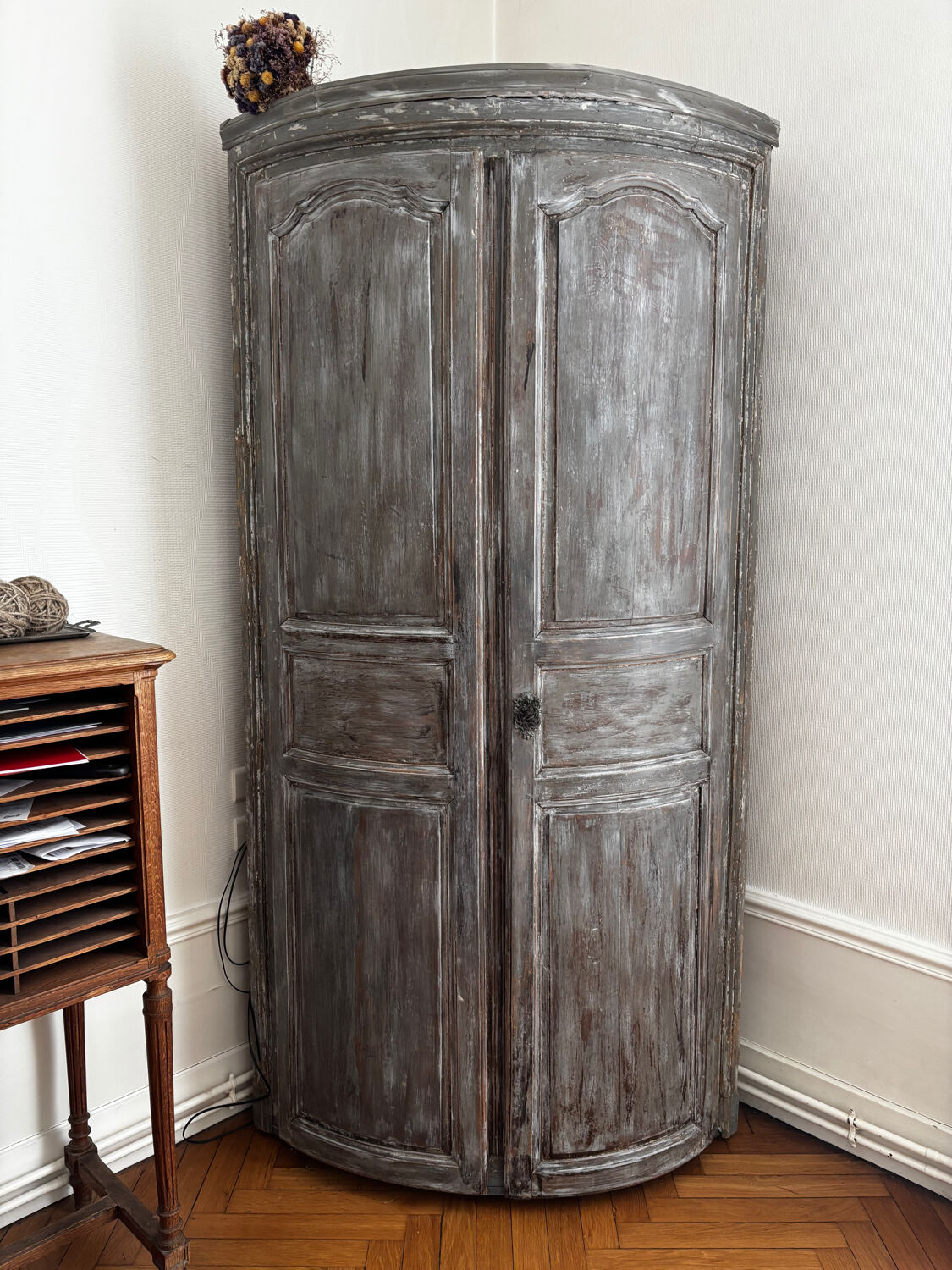 Antique corner cabinet