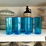 7 verres en verre de Murano par Carlo Scarpa pour Venini, Italie