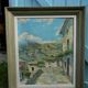 Mountain painting, oil on canvas signed