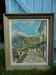 Mountain painting, oil on canvas signed