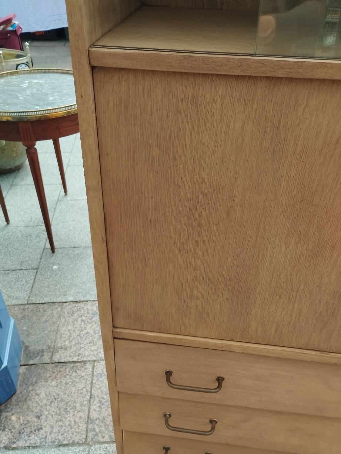 Secrétaire commode ancien vintage pieds compas