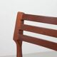 Bovenkamp Vintage Design Teak Wooden Dining Chairs with Leather Upholstery