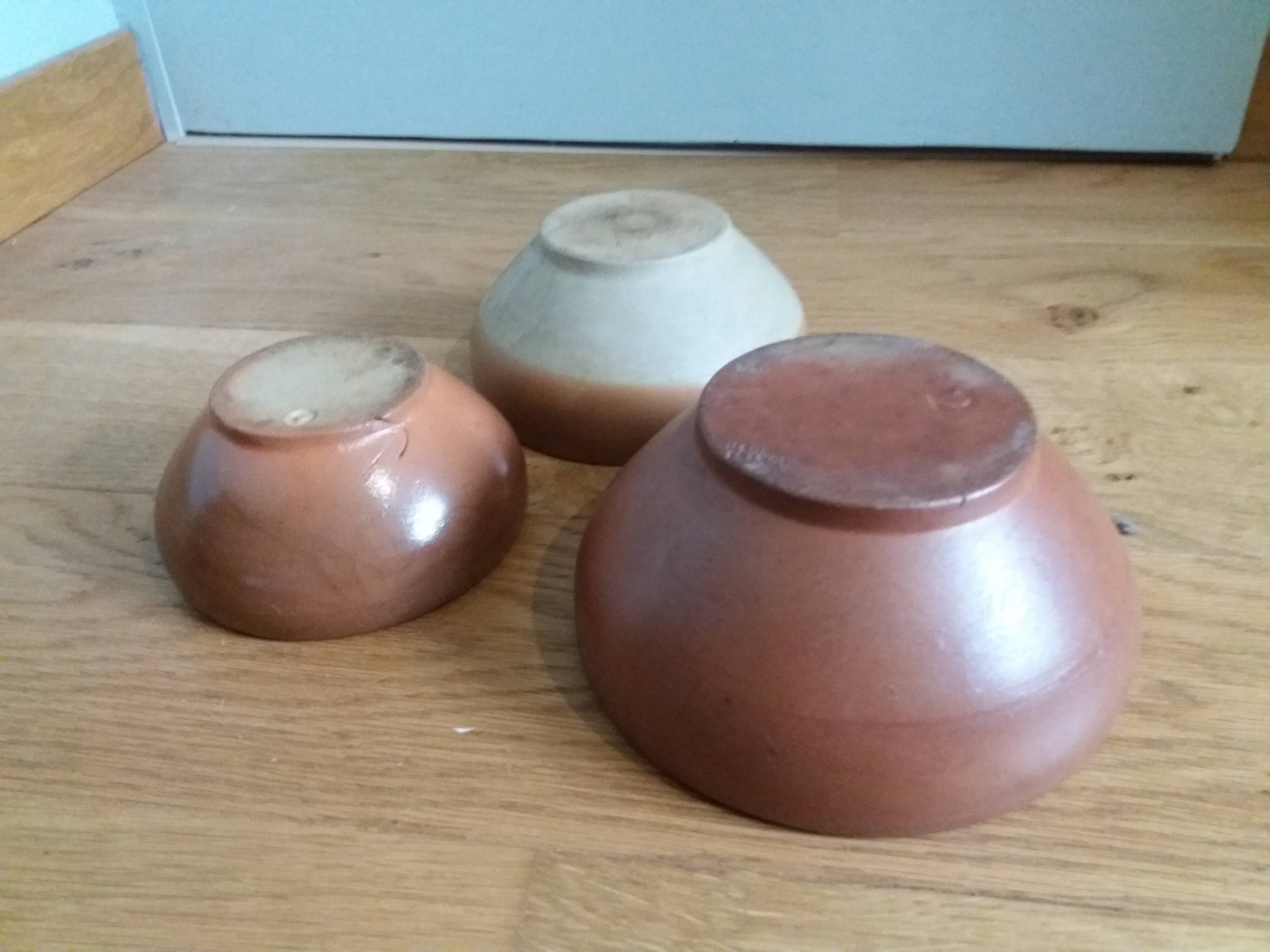 Bols coupelles en grès