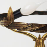 Bronze art nouveau lamp