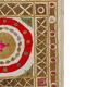 Vintage Turkish hand-knotted rug 124x138 cm