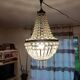 Crystal and Brass Hot Air Balloon Tassel Chandelier