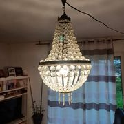 Crystal and Brass Hot Air Balloon Tassel Chandelier