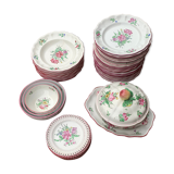 Luneville half porcelain table service