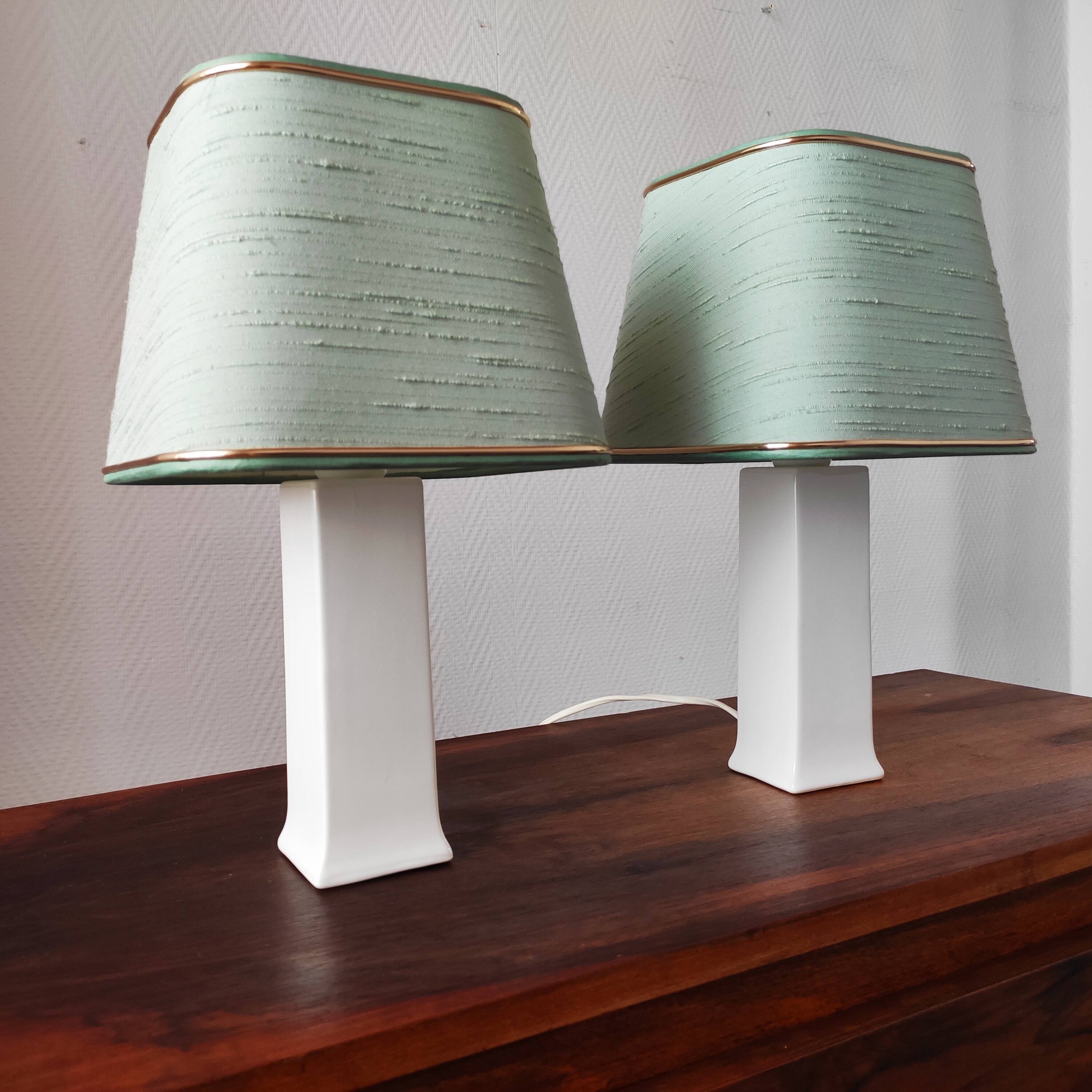 Pair of vintage Danish lamps 1980