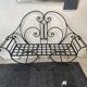 Banc de jardin fer forgé