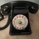telephone from the 50s in black bakelite