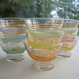 Set of 9 vintage dessert cups