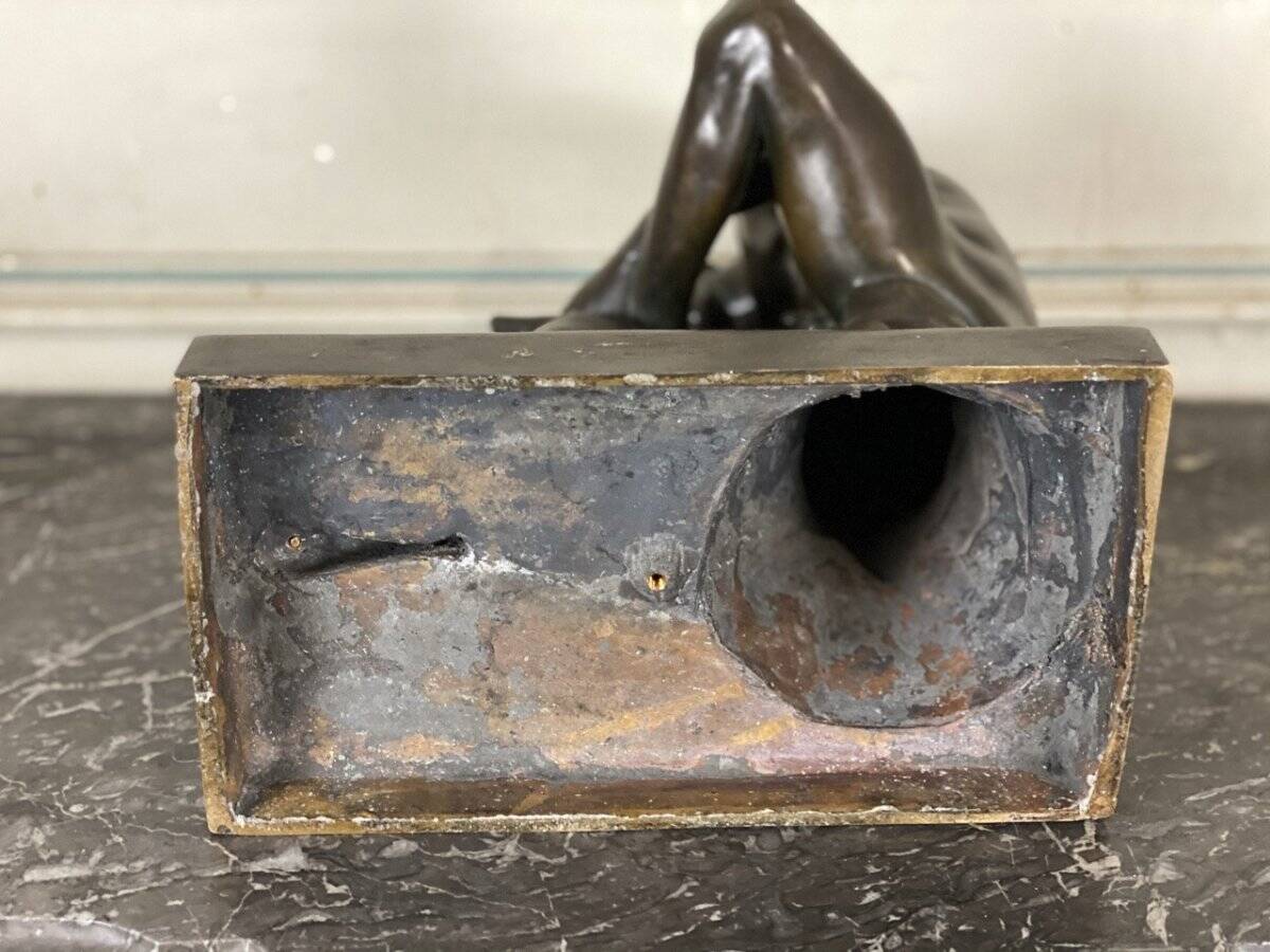 Le Spinario ou tireur d’épine, bronze d’après l’antique
