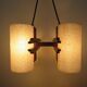 Scandinavian suspension in teak and perspex 60s 70s