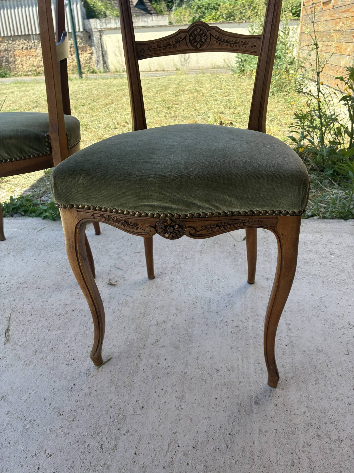Pair of Louis XV style chairs