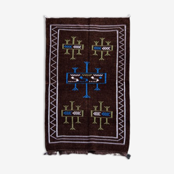 Tapis ethnique marocain marron