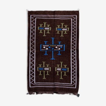 Moroccan ethnic carpet brown
