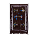 Moroccan ethnic carpet brown