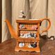 Paul Cardew and Peter Fagan teapot in barbotine.
