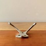 Vintage wooden wall coat rack - 6 double hooks